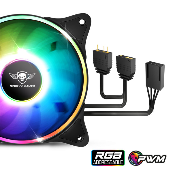 Spirit of gamer cpu cooler - cpu aircooler 120 mm argb (27db; 2500 rpm; 1x12cm; aluminium/réz)