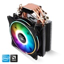Spirit of gamer cpu cooler - cpu aircooler 120 mm argb (27db; 2500 rpm; 1x12cm; aluminium/réz)