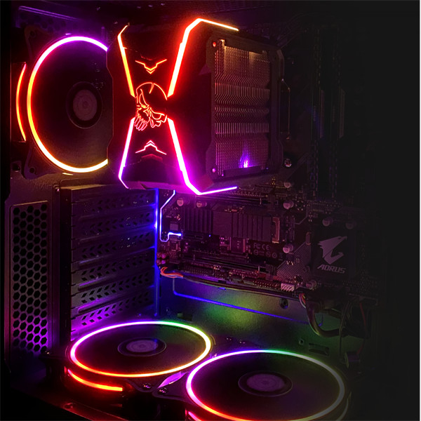 Spirit of gamer cpu cooler - cpu aircooler pro argb (27db; 1600 rpm; 1x12cm; aluminium/réz)