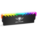 Spirit of gamer memória hűtő - heatsink rgb memory (ddr3/ddr4, rgb, aluminium, fekete)
