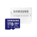 Samsung microsd kártya - 1tb mb-md1t0sa/eu (pro plus, microsdxc, uhs-i, r180/w130, adapter, 1tb)