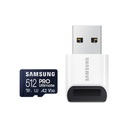 Samsung microsd kártya - 512gb mb-my512sb/ww (pro ultimate kártyaolvasóval, class10, r200/w130, 512gb)