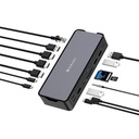 Dokkoló, 15 port, USB-C host, VERBATIM "USB-C Pro CDS-15"
