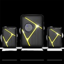 Advance hangszóró - soundphonic rgb 11w rms bluetooth (2.1, bluetooth/3,5mm jack, rgb, fekete)