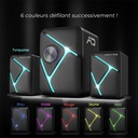 Advance hangszóró - soundphonic rgb 11w rms bluetooth (2.1, bluetooth/3,5mm jack, rgb, fekete)