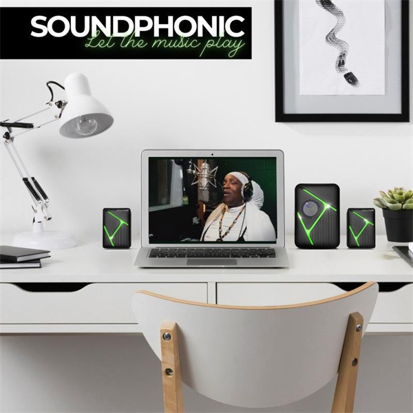 Advance hangszóró - soundphonic rgb 11w rms bluetooth (2.1, bluetooth/3,5mm jack, rgb, fekete)