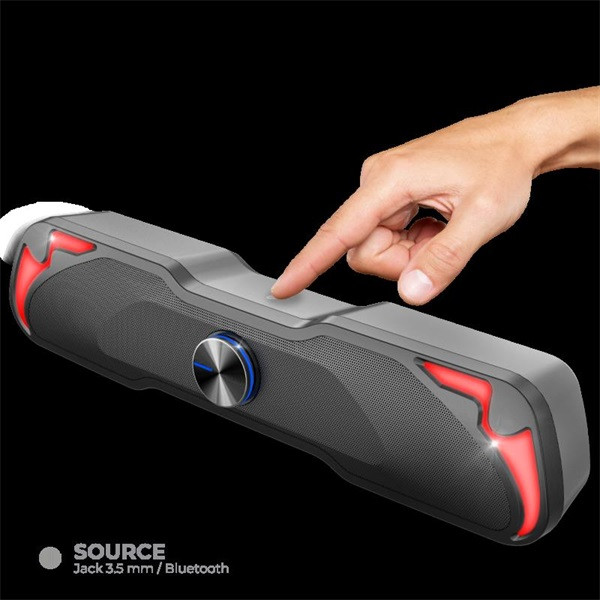 Advance hangszóró - soundphonic rgb 6w rms bluetooth (2.0, bluetooth/3,5mm jack, rgb, fekete)
