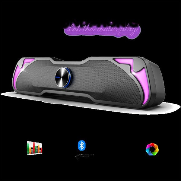 Advance hangszóró - soundphonic rgb 6w rms bluetooth (2.0, bluetooth/3,5mm jack, rgb, fekete)