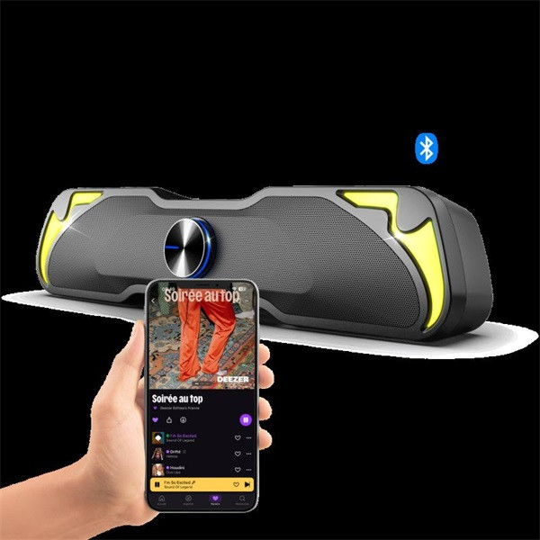 Advance hangszóró - soundphonic rgb 6w rms bluetooth (2.0, bluetooth/3,5mm jack, rgb, fekete)