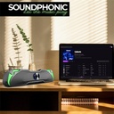 Advance hangszóró - soundphonic rgb 6w rms bluetooth (2.0, bluetooth/3,5mm jack, rgb, fekete)