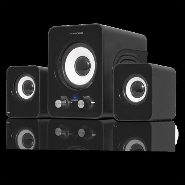 Advance hangszóró - soundphonics 6w rms (2.1, 3,5 mm jack, fekete)