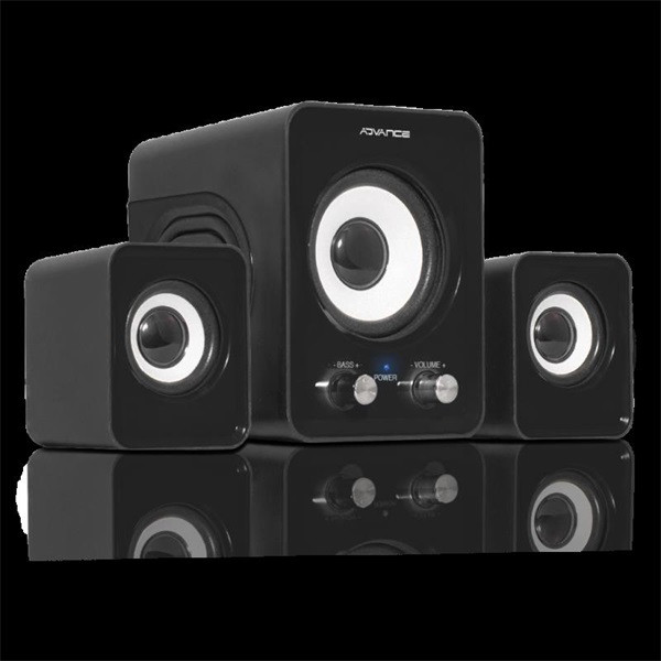 Advance hangszóró - soundphonics 6w rms (2.1, 3,5 mm jack, fekete)