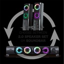 Advance hangszóró - soundphonics rgb 6w rms (2.0, 3,5mm jack, rgb, fekete)
