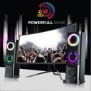 Advance hangszóró - soundphonics rgb 6w rms (2.0, 3,5mm jack, rgb, fekete)