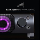 Advance hangszóró - soundphonics rgb 6w rms (2.0, 3,5mm jack, rgb, fekete)