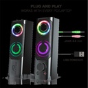 Advance hangszóró - soundphonics rgb 6w rms (2.0, 3,5mm jack, rgb, fekete)