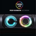 Advance hangszóró - soundphonics rgb 6w rms (2.0, 3,5mm jack, rgb, fekete)