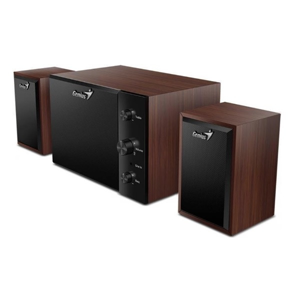 Genius hangszóró 2.1 - sw-2.1 350 wood (3.5mm jack, wood)