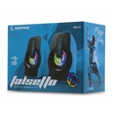 Rampage hangszóró 2.0 - rms-g7 falsetto (6w rms; hangerőszabályzó; 3,5mm jack; usb, rgd led, kék)