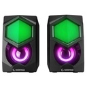 Rampage hangszóró 2.0 - rms-n29 (2x3w, rgb, hangerőszabályzó; usb)