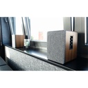 Wavemaster hangszóró 2.0 - base (30w rms, bluetooth, rca, barna fa és szürke)