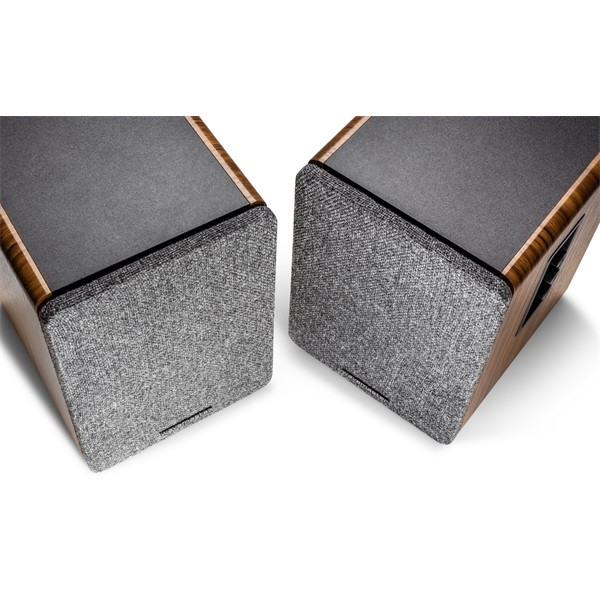 Wavemaster hangszóró 2.0 - base (30w rms, bluetooth, rca, barna fa és szürke)