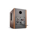 Wavemaster hangszóró 2.0 - base (30w rms, bluetooth, rca, barna fa és szürke)
