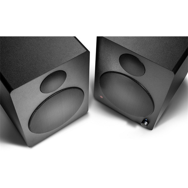 Wavemaster hangszóró 2.0 - cube neo black (50w rms, bluetooth, 3,5mm jack, rca, toslink, távírányító, fekete)