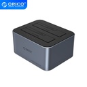 Orico hdd/ssd dokkoló - 6626c3-c-v1-eu-gy (2,5"/3,5" hdd/ssd -> usb-c 3.1 gen1, max.: 16tb, átlátszó)