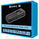 Sandberg m.2 ssd dokkoló - usb 3.2 cloner and dock for m2 + nvme + sata