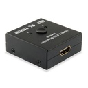 Equip hdmi switch - 332723 (1x bemenet, 2x kimenet, két irányú jelátvitel, fekete)