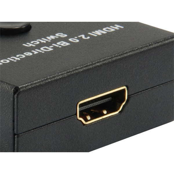 Equip hdmi switch - 332723 (1x bemenet, 2x kimenet, két irányú jelátvitel, fekete)
