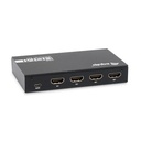 Equip hdmi switch - 332725 (3x bemenet, 1x kimenet, usb tápellátás, aluminium, fekete)