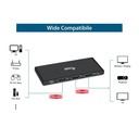 Equip hdmi video-splitter - 332716 (2 port, hdmi2.0, 3d, 4k/60hz, hdr/hdcp ready, fekete)