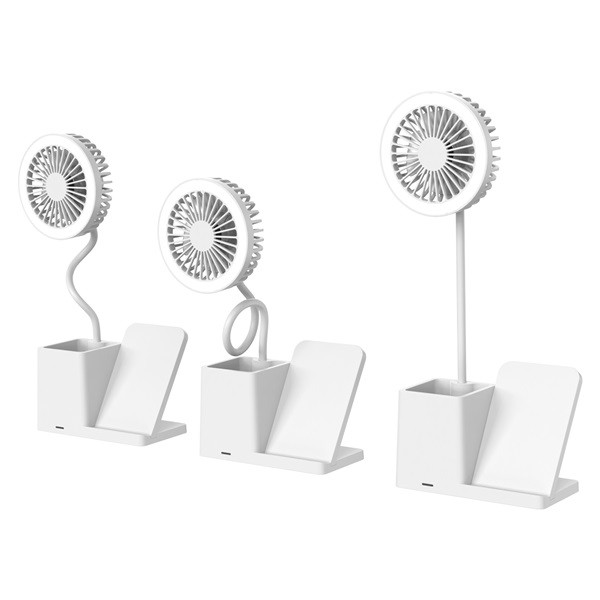 S-link asztali ventilátor - sl-m9055 (wireless charge 10w, fehér)