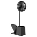 S-link asztali ventilátor - sl-m9055 (wireless charge 10w, fekete)