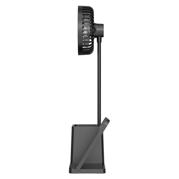 S-link asztali ventilátor - sl-m9055 (wireless charge 10w, fekete)