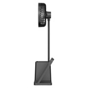 S-link asztali ventilátor - sl-m9055 (wireless charge 10w, fekete)