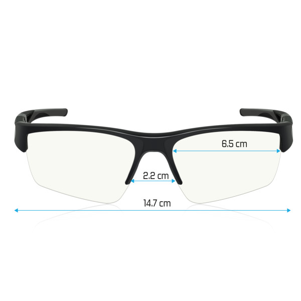 Spirit of gamer szemüveg - retina pro (kékfény/uv szűrő, tükröződés mentes, modern dizájn, fekete)
