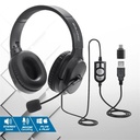 Advance fejhallgató - smartphonics 550 (usb, 1,9m kábel, fekete)