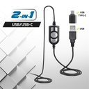 Advance fejhallgató - smartphonics 550 (usb, 1,9m kábel, fekete)
