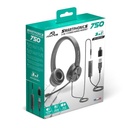 Advance fejhallgató - smartphonics 750 (3,5mm jack/usb, 1,9m kábel, fekete)