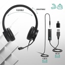 Advance fejhallgató - smartphonics 750 (3,5mm jack/usb, 1,9m kábel, fekete)