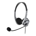 Bluestork fejhallgató - mc101 office headset (mikrofon; hangerő szabályzó, 3,5 jack, szürke)