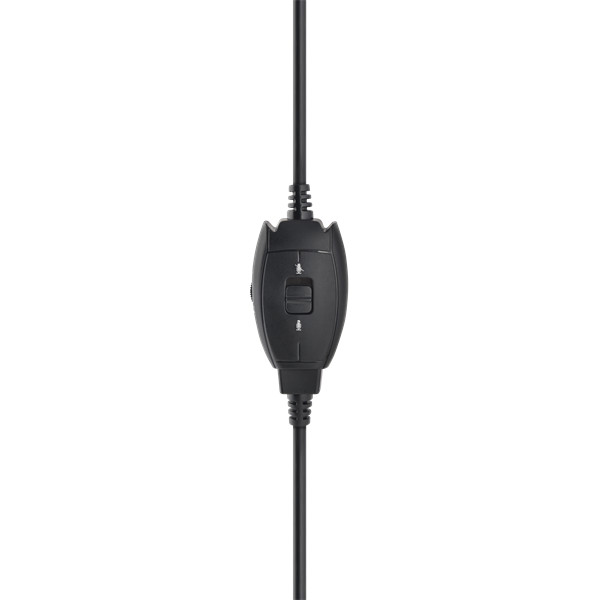 Bluestork fejhallgató - mc201 office headset (mikrofon; hangerő szabályzó, 3,5 jack, fekete)