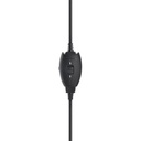 Bluestork fejhallgató - mc201 office headset (mikrofon; hangerő szabályzó, 3,5 jack, fekete)