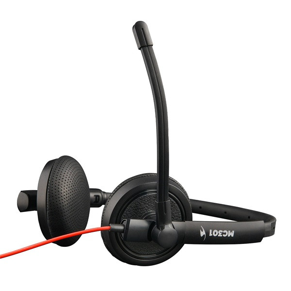 Bluestork fejhallgató - mc301 office headset (mikrofon; hangerő szabályzó, 3,5 jack, fekete)
