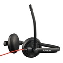 Bluestork fejhallgató - mc301 office headset (mikrofon; hangerő szabályzó, 3,5 jack, fekete)
