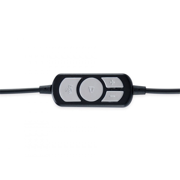 Conceptronic fejhallgató - polona01b (usb, hangerőszabályzó, felhajtható mikrofon, 200 cm kábel, fekete)
