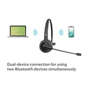 Conceptronic vezeték nélküli fejhallgató - polona03bda (bt+ usb adapter, hangerőszabályzó, felhajtható mikrofon, fekete)
